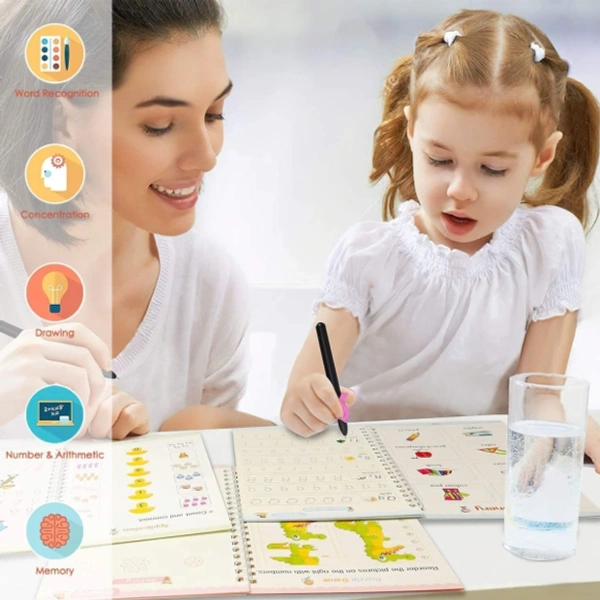 Kids Writing Practice Copybook Magic Calligraphy - 280 mm x 240 mm